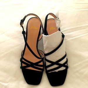 NWT - JCrew Suede Asymmetric Sandal